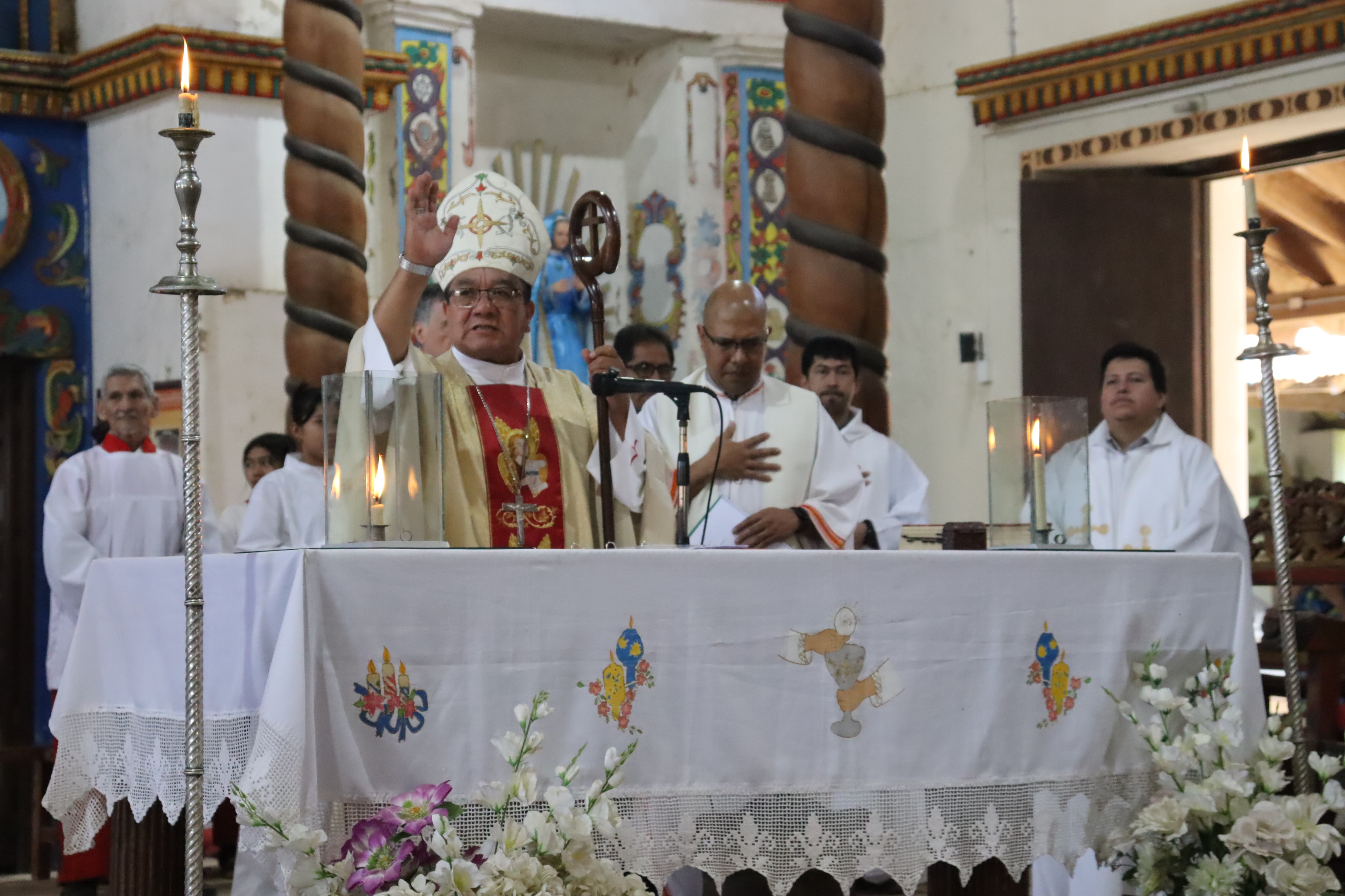El obispo del Vicariato Apostólico del Beni y presidente de la Conferencia Episcopal Boliviana (CEB), monseñor Aurelio Pesoa.